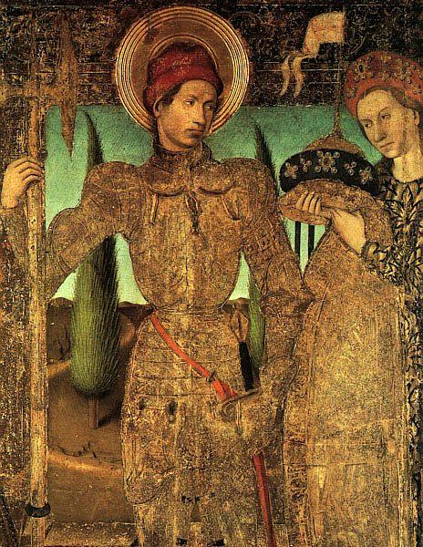 Jaime Huguet Triptych of Saint George (Detail of Saint George and the Princess) china oil painting image